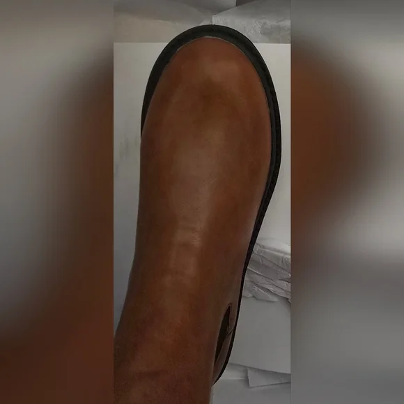 **NEW** Women's (Sz 7) Saviah Chunky Sole Pull-On Chelsea Boot, Brown - Picture 2 of 3